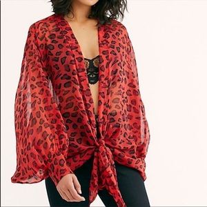 Free People Amazon Tie Kimono